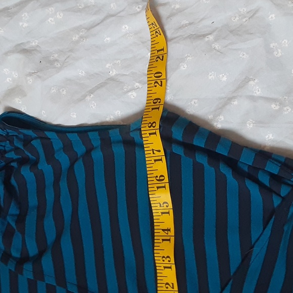 ANN TAYLOR BLACK AND WHITE STRIPED DRESS, MEDIUM - Picture 5 of 10